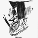 Drawing of lady's legs in bikewear